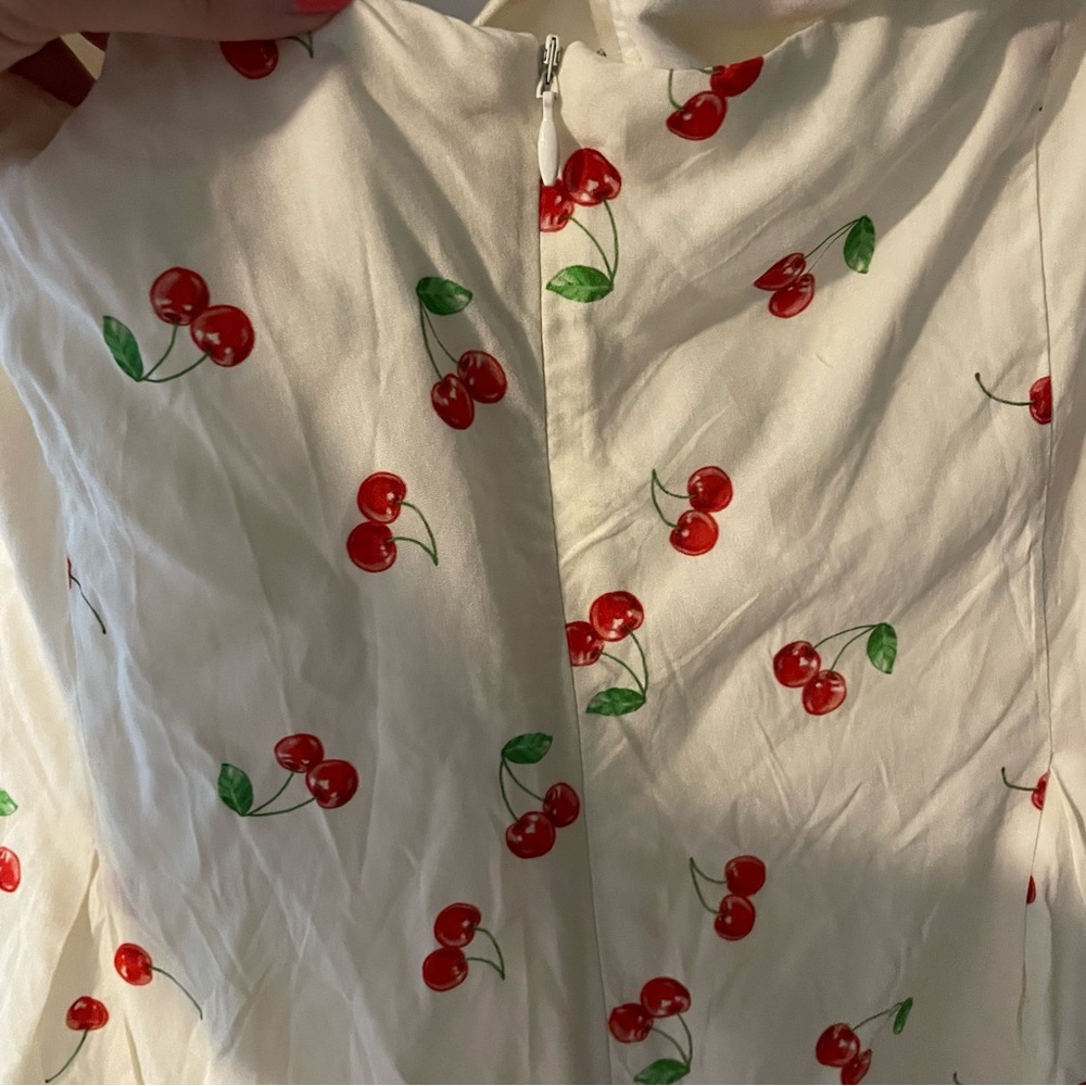 NWT Princess Polly Cherry Print Dress - Picture 8 of 9